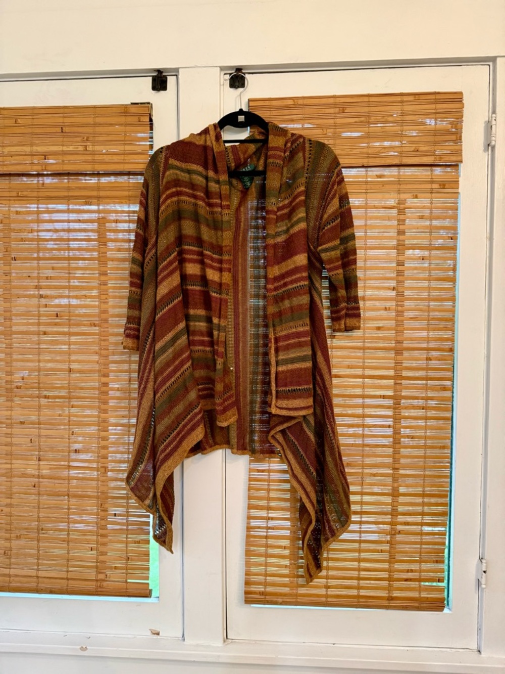 Vintage Ralph Lauren Linen Silk Striped Knit Cardigan